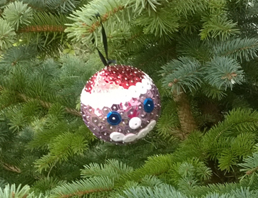 Boule de Noël en sequins