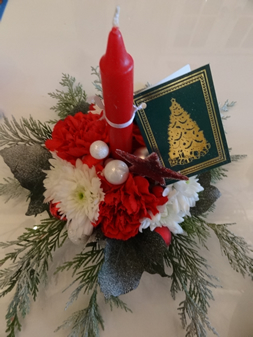 Composition florale de Noël