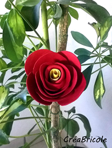 Fleur en cuir
